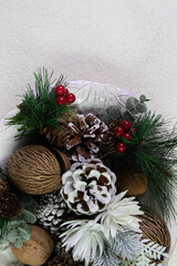 Christmas Concept ,Winter Woodland Bowl