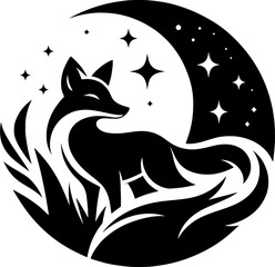 Fox logo silhouette vector illustration  for your brand