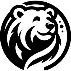 Bear logo silhouette vector illustration  for your brand