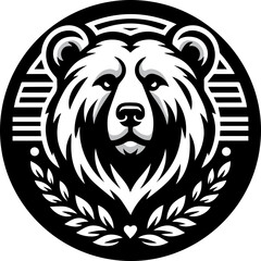 Bear logo silhouette vector illustration  for your brand