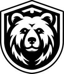 Bear logo silhouette vector illustration  for your brand