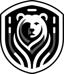 Bear logo silhouette vector illustration  for your brand