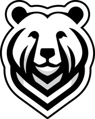 Bear logo silhouette vector illustration  for your brand