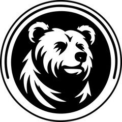Bear logo silhouette vector illustration  for your brand