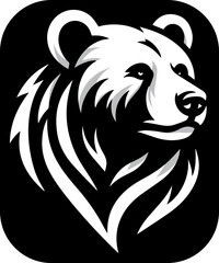 Bear logo silhouette vector illustration  for your brand