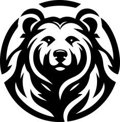 Bear logo silhouette vector illustration  for your brand