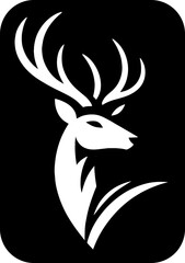 Deer logo silhouette vector illustration  for your brand