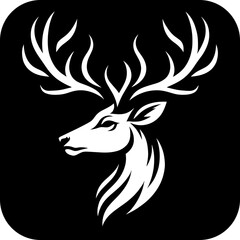 Deer logo silhouette vector illustration  for your brand