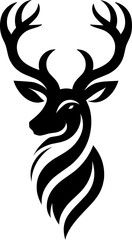 Deer logo silhouette vector illustration  for your brand