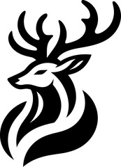 Deer logo silhouette vector illustration  for your brand