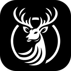 Deer logo silhouette vector illustration  for your brand