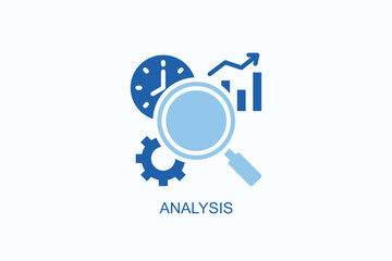 Analysis Icon Or Logo Isolated Vector Illustration
