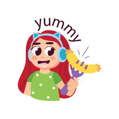 Yummy  vector flat design illustrations. 