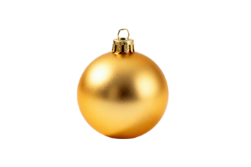 Golden Christmas ball decoration for festive season