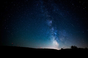 The beautiful Milky way on a dark sky