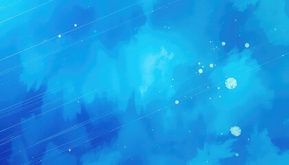 Abstract blue sky with white brush strokes and subtle speckled accents, perfect for digital backgrounds, calming presentations, or creative project themes.