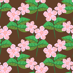 Vector - flower bouquet in color seamless pattern.