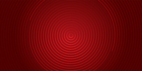 Abstract blue glowing geometric lines on dark blue background. Modern shiny blue circle lines pattern. Futuristic technology concept. Suit for cover, poster, banner, brochure, header, website. eps 10