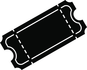 Blank Event Ticket Stub Vector Illustration