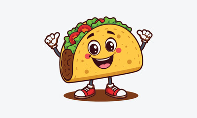 Cartoon vector illustration of food with pizza burger and sandwich icons