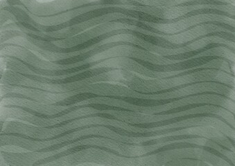Olive Green Wavy Watercolor Texture on Textured Paper – Abstract Soft Background