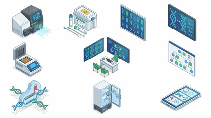 Isometric DNA Research Lab: Genetic Testing & Gene Editing Technology for Healthcare and Pharmaceutical Advancements