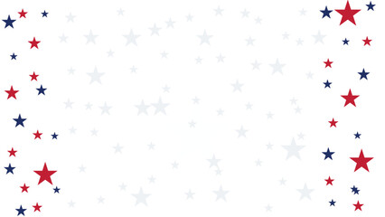 Stars in Red, White, and Blue Fill the Background for a Festive Celebration or Event Designed to Honor National Pride and Unity
