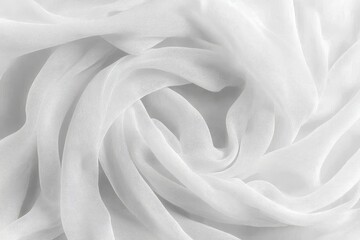 Obraz premium Detailed Look at the Texture of White Fabric
