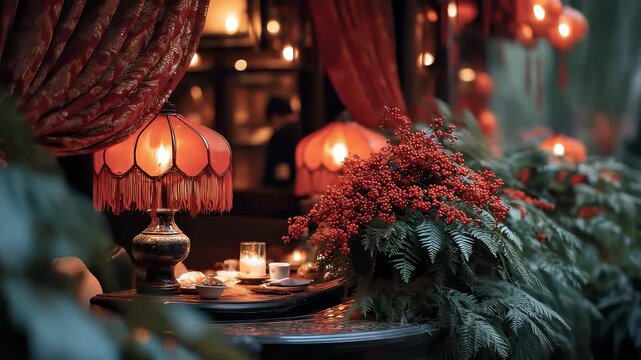 Christmas Season Warm Elegant Festive Arrangement Lighting