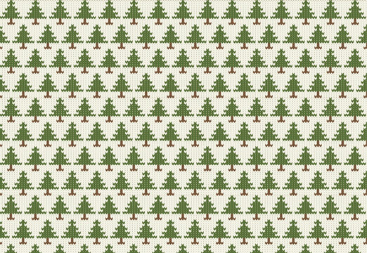 Christmas sweater seamless pattern design vector illustration. Knitted Christmas jumper pattern.