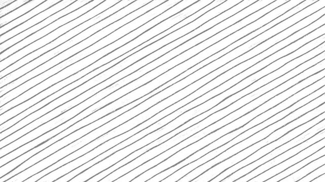 4K Looping pencil texture oblique line background. Scribble pencil texture animated oblique line background. Grayscale oblique line background.