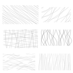 set of monochrome geometric shapes