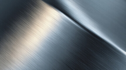 A close-up shot of a metallic surface with light reflection and diagonal lines, creating an elegant and modern visual