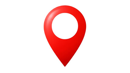 Fototapeta premium Red Location Pin Icon for Maps and Navigation