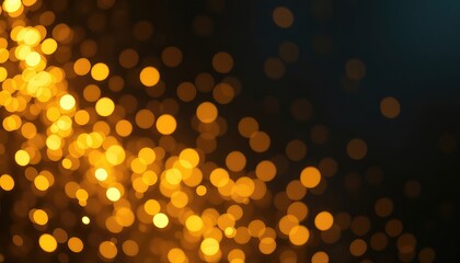 Abstract golden orbs of light for festive celebrations, holiday greetings, and dazzling event backgrounds
