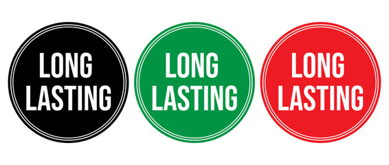 Long lasting badge set, Long lasting stamp set , Long lasting logo set
