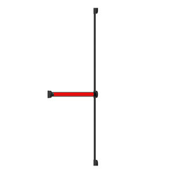 3D rendering illustration of a modular panic bar