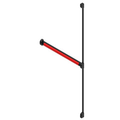 3D rendering illustration of a modular panic bar