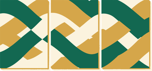 Abstract geometric pattern with vibrant color gradients and bold typography elements in a dynamic composition © Jahirul