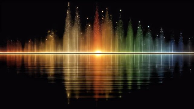 Colorful Sound Wave Visualization - A Dynamic Audio Spectrum.