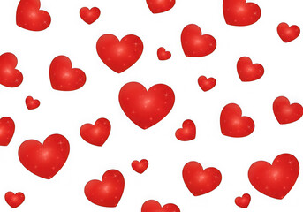 Red heart pattern romantic background