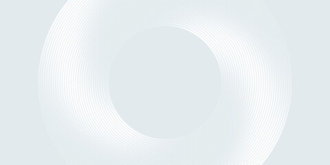 Abstract geometric background with subtle white circles. Modern overlapping circle line pattern. Futuristic concept for covers, posters, banners, brochures, presentations, and flyers.