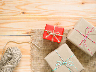 Handmade Christmas present gift boxes