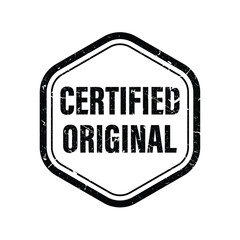 Certified Original Stamp Graphic for Branding and Design