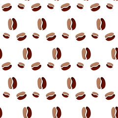 coffee beans abstract seamless pattern. background coffee beans seamless pattern. Seamless Coffee Bean Pattern for packaging