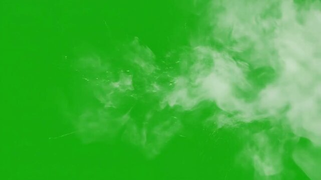 Nature's gentle exit with fast motion smoke trail dissipating on effect green screen smoke plumes style featuring smoke, green