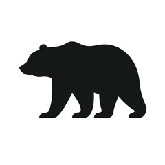 Fototapeta premium Black Bear Silhouette Vector | Wildlife, Nature & Animal Icon
