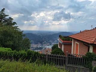 View from Brunate to Como