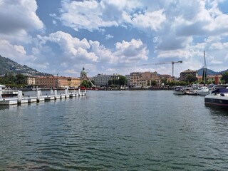 Fototapeta premium Lake Como in Italy during Summer