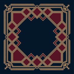 Decorative Morrice Lattice Frame Set with Intricate Patterns and Borders